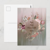 L'Espoir Se Lève Là Où La Foi Sonne Carte Postale (Devant / Derrière)