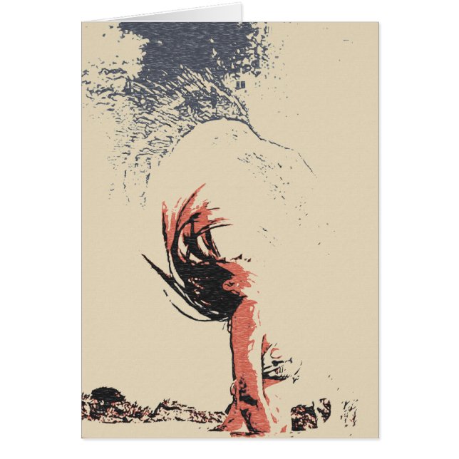 L'esprit aigle, fille sexy en bikini art abstrait (Devant)