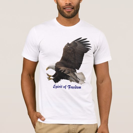 L'ESPRIT DE LA LIBERTÉ L'aigle chauve T-shirt anim (Devant)