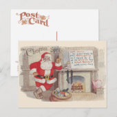 L'Esprit de Noël - Art de Carte Postale Ancienne (Devant / Derrière)