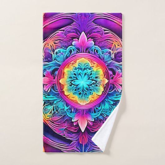 L'Esprit Mandala vibrant (Serviette à main)
