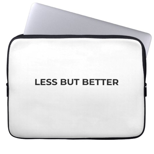 Less But Better Minimalist Professional  Laptop Sleeve (Voorkant)