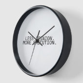 Less Opinion More Execution Minimalist Wall Clock (Hoek)