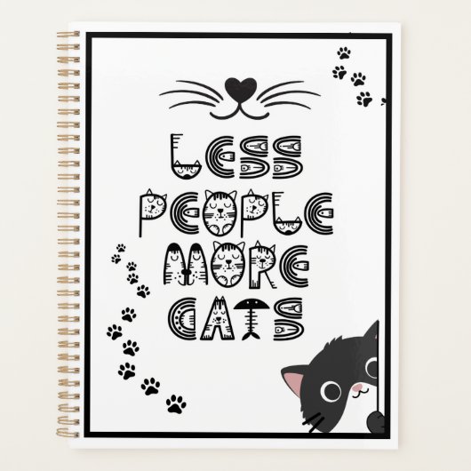 Less People  More Cats  Planner (Voorkant)