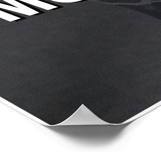 Less Reaction More Intention Gym Motivation Quote Poster (Hoek)