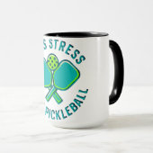 Less Stress More Pickleball Funny Player Mug (Devant droit)