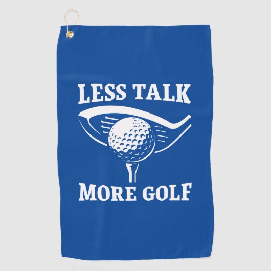 Less Talk More Golf Golfhanddoek (Voorkant)