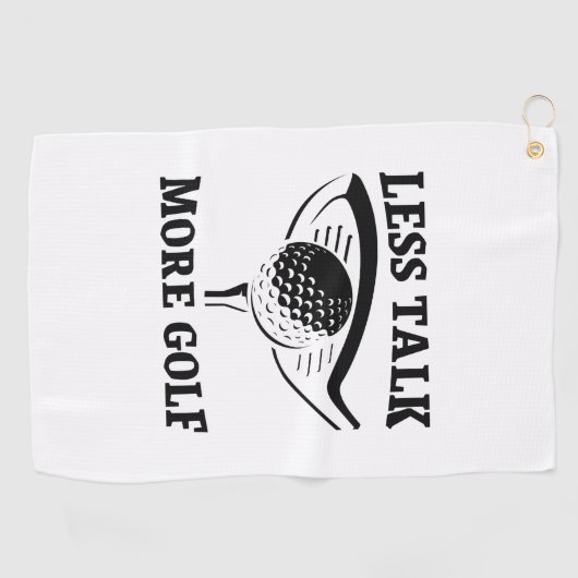 Less Talk More Golf Golfhanddoek (Horizontaal)