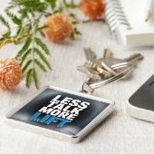 Less Talk, More Lift Sleutelhanger (Zijkant)