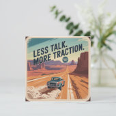 Less Talk. More Traction Kaart (Staand voorkant)