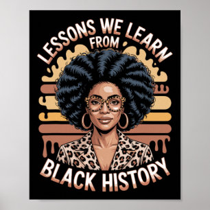 Lessen Die We Leren Van Zwarte Geschiedenis, Zwart Poster