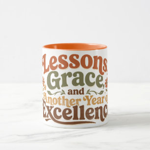 Lessen Grace Ander Jaar Leraar Verjaardag Koffie Mok