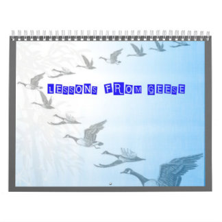 LESSEN VAN DE GEESE CALENDAR KALENDER