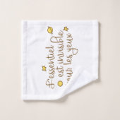 L'essentiel est onzichtbaar pour les yeux bad handdoek (Wasdoekje)