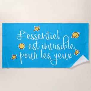 L'essentiel est onzichtbaar pour les yeux strandlaken