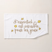 L'essentiel invisible pour les yeux (Serviette à main)