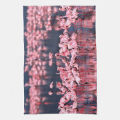 Lesser Flamingos (Phoeniconaias minor), Afrika, Theedoek (Verticaal)