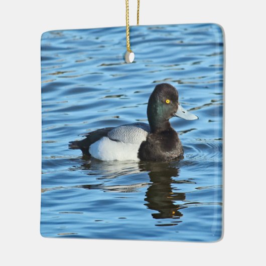 Lesser Scaup - Bluebill Duck Drake Keramisch Ornament (Links)