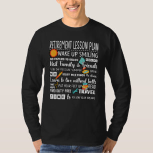 Lesson Plan in ruste leraar pensionering leraar T-shirt