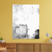 'Lessons' Abstracte zwart-witkunst Canvas Afdruk (Insitu (Woonkamer))