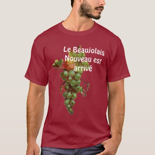 L'est de Nouveau Beaujolais de T-shirt de vin (Devant)