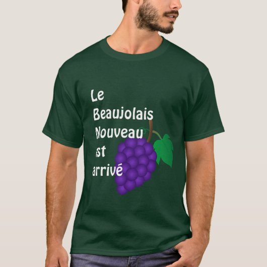 L'est de Nouveau Beaujolais de T-shirt de vin (Devant)