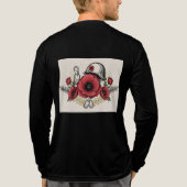 Lest We Forget – Remembrance Day Tribute Long Slee Tri-Blend Shirt (Achterkant volledig)