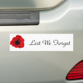 Lest we vergeten bumpersticker (Op auto)