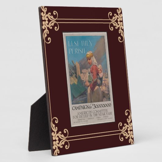 Lest ze Perish Poster Plaque Fotoplaat (Zijkant)