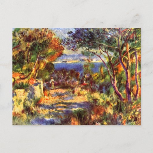 L'Estaque van Pierre Renoir,  impressionisme Briefkaart (Voorkant)