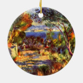 L'Estaque van Pierre Renoir,  impressionisme Keramisch Ornament (Achterkant)