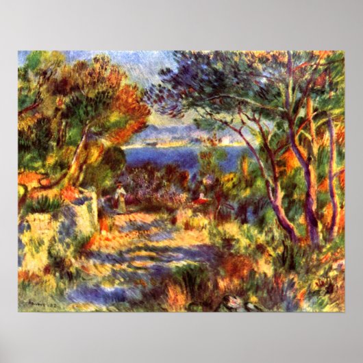 L'Estaque van Pierre Renoir, impressionisme Poster (Voorkant)