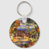 L'Estaque van Pierre Renoir,  impressionisme Sleutelhanger (Achterkant)