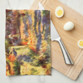 L'Estaque van Pierre Renoir,  impressionisme Theedoek (Quarter Fold)