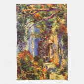 L'Estaque van Pierre Renoir,  impressionisme Theedoek (Verticaal)