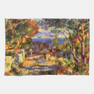 L'Estaque van Pierre Renoir, Vintage Impressionism Theedoek