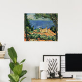 L'Estaque with Red Roofs - Paul Cezanne - c1883 Poster (Thuiskantoor)