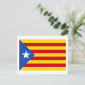 "L'Estelada Blava" Catalaanse onafhankelijkheidsvl Briefkaart (Staand voorkant)