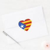 "L'Estelada Blava" Catalaanse Onafhankelijkheidsvl Hart Sticker (Envelop)
