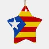"L'Estelada Blava" Catalaanse onafhankelijkheidsvl Keramisch Ornament (Rechts)