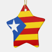 "L'Estelada Blava" Catalaanse onafhankelijkheidsvl Keramisch Ornament (Links)