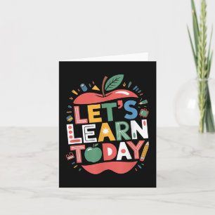 Let's Leren Vandaag Leraar Motivatie Terug naa Kaart