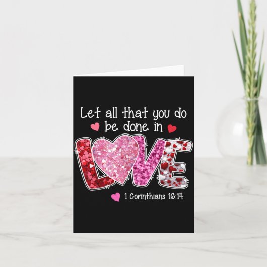 Let All That You Do Be Done In Love, Christian Val Kaart (Voorkant)