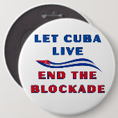 Let Cuba Live Ronde Button 6,0 Cm (Voorkant /achterkant)