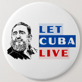 Let Cuba Live Ronde Button 6,0 Cm (Voorkant)