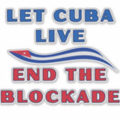 Let Cuba Live Sticker (Voorkant)