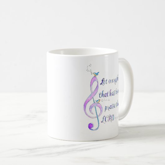 Let Everything That Has Breath Praise Mug (Devant droit)