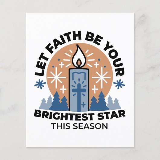 Let Faith Shine Bright: het thema van de winter Flyer (Voorkant)