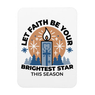 Let Faith Shine Bright: het thema van de winter Magneet