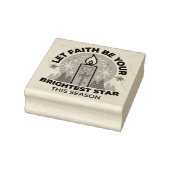 Let Faith Shine Bright: het thema van de winter Rubberstempel (Stempel)